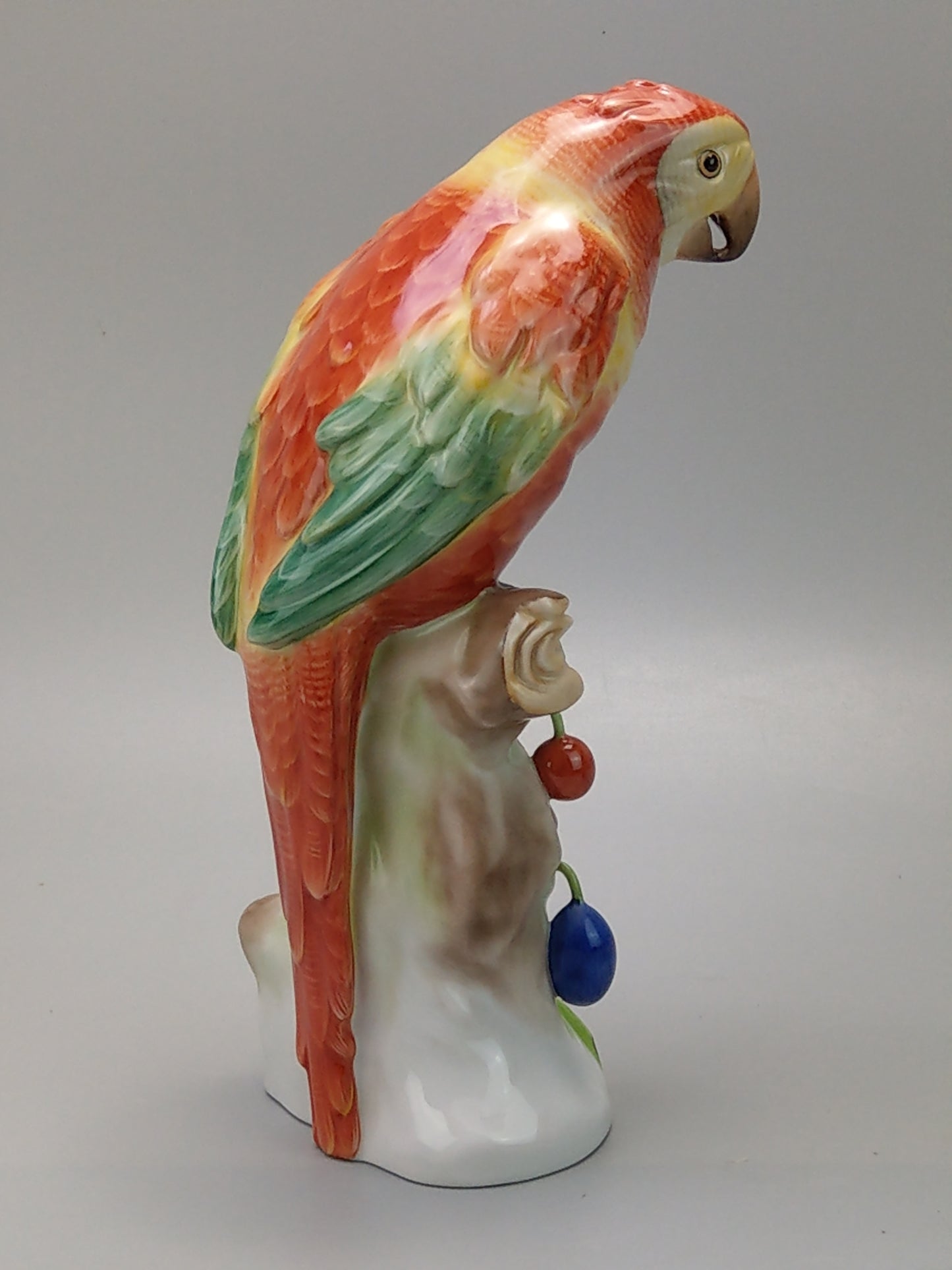 Large Parrot Herend Figurine Natural 5000