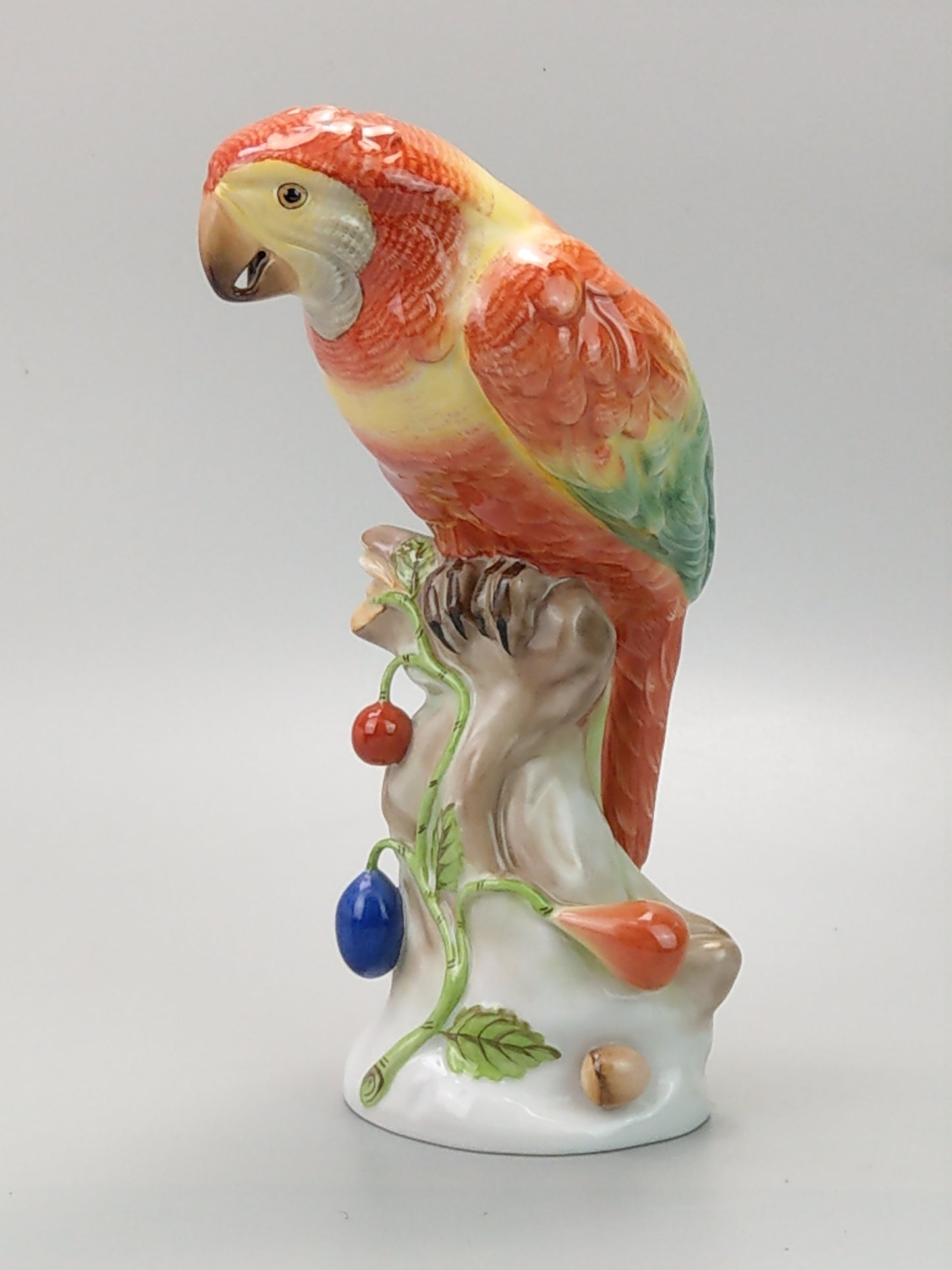 Large Parrot Herend Figurine Natural 5000