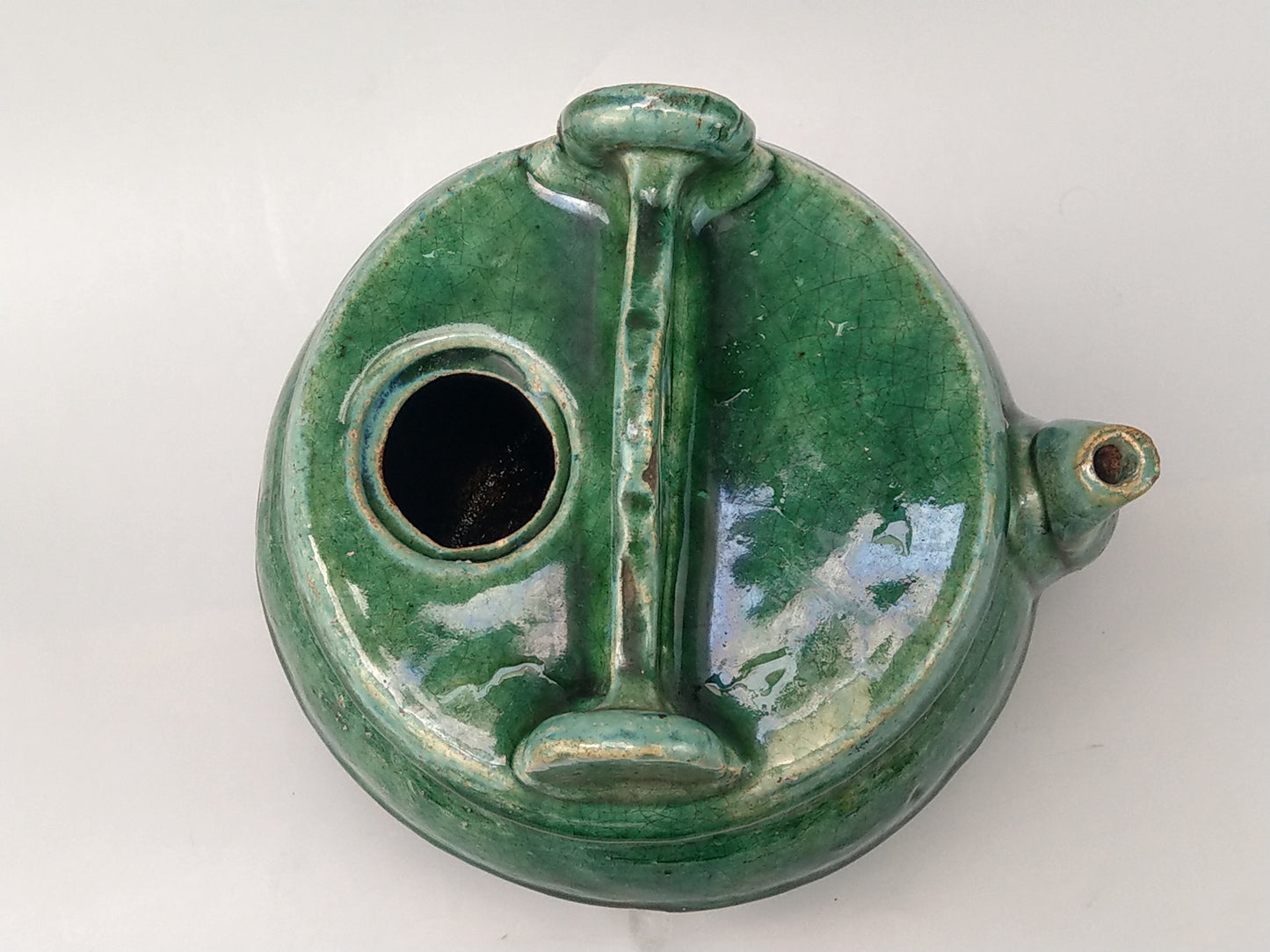 Antique Chinese Water pot Green Shiwan Ware c1800