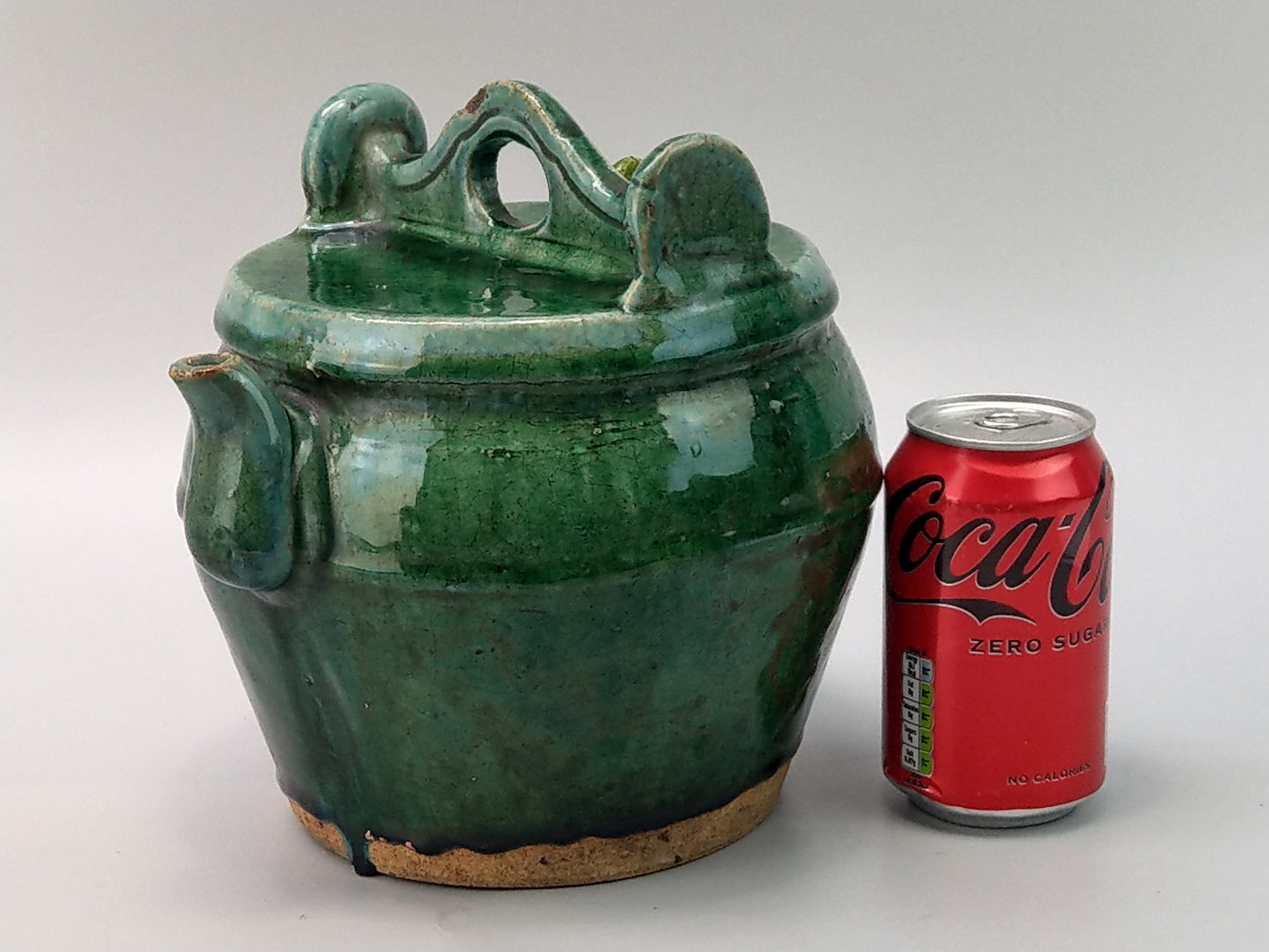 Antique Chinese Water pot Green Shiwan Ware c1800