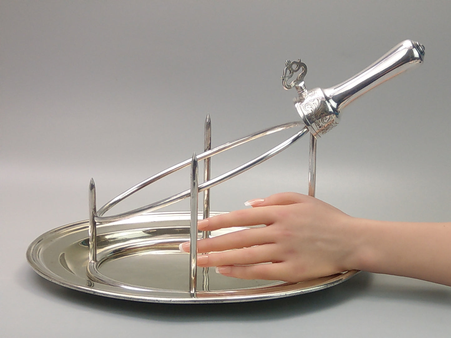 Ham Carving Stand by Mappin and Webb with Ham Bone Holder and Tray