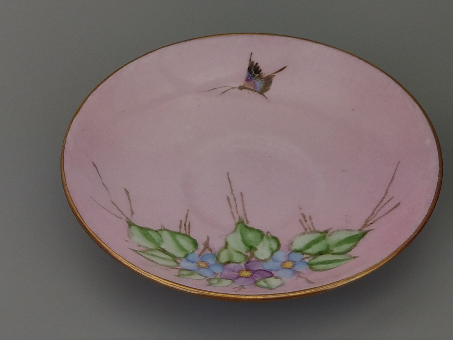 Art Deco Pink Teacups and Saucer by Morag Skinner