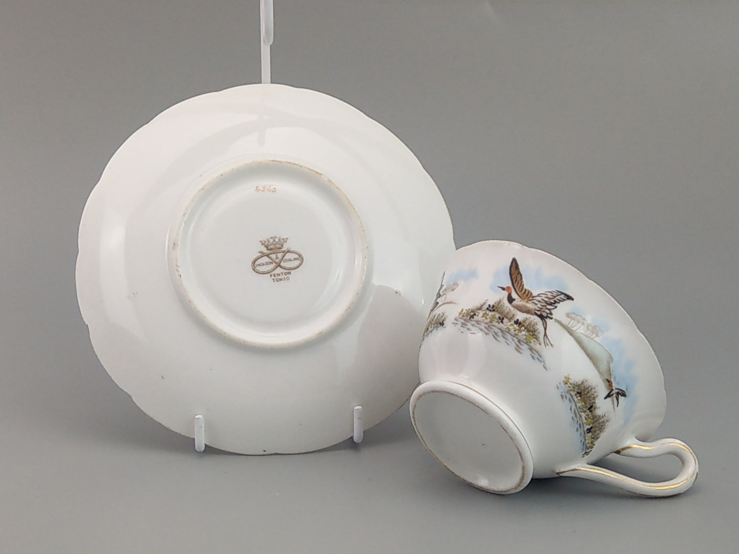 Japanese style Teacup and Saucer by Jackson and Gosling, Fenton Tokio