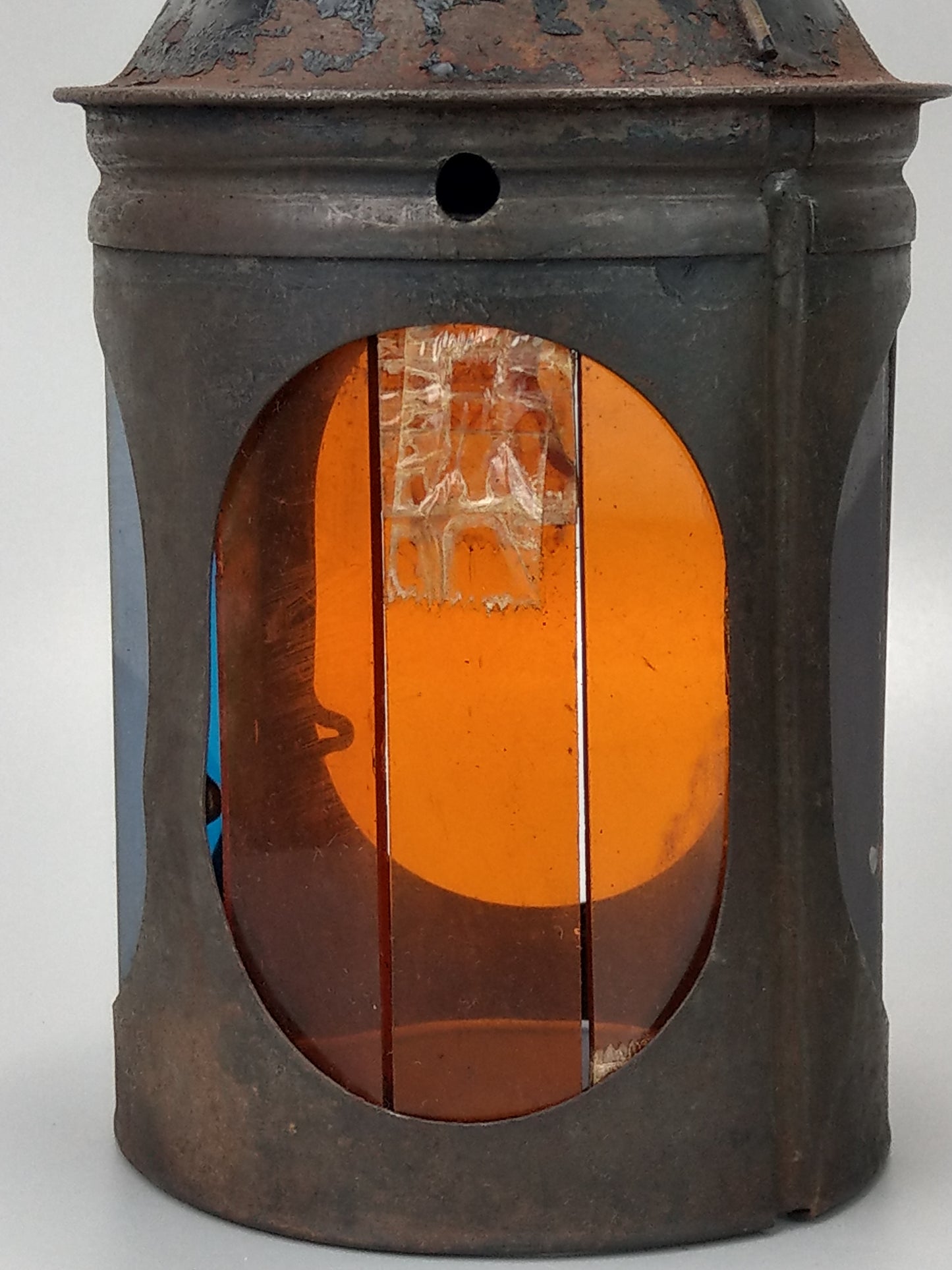 British Railway Midlands Signal Oil Lamp with 3 Glass Aspects