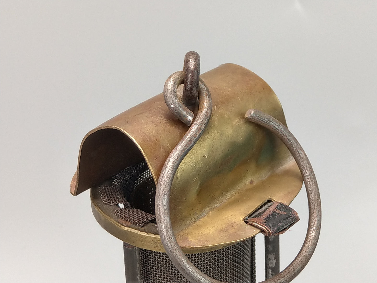 Antique Brass Miner's Lamp Davy