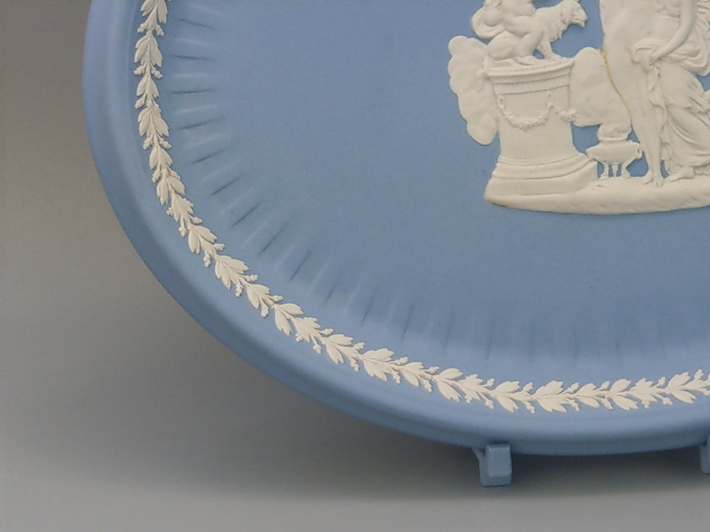 Blue Owal tray Jasperware Wedgwood Sacrifice group motif