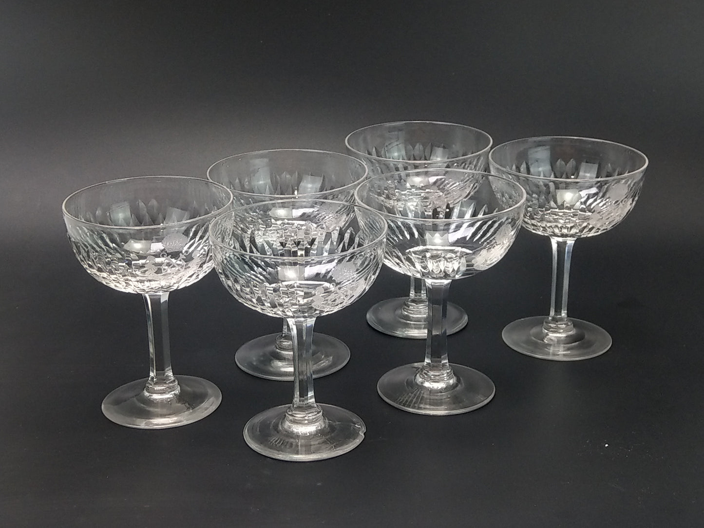 British Royal Navy Champagne Glasses HMS Neptune ex-Independencia c1870