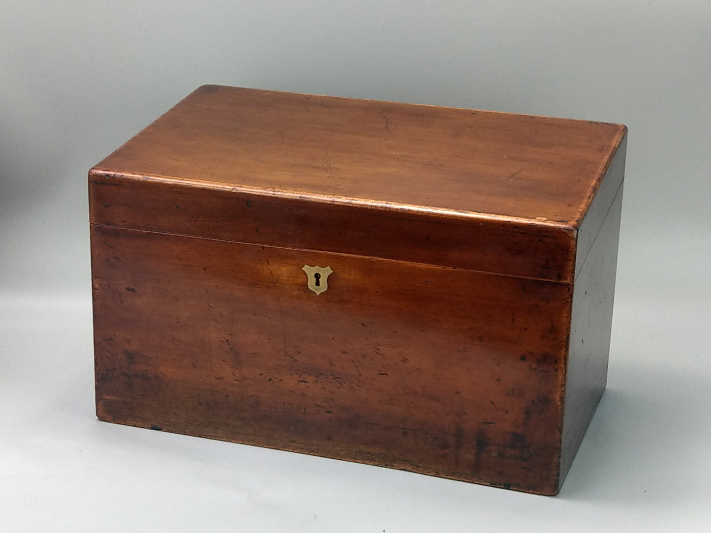 Victorian Large Stationery Box, Mahogany, Great Northern Railway, Woodhall Junction/Kirkstead Station