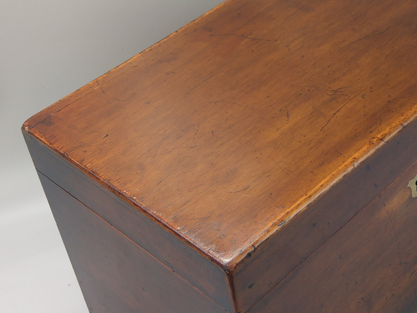 Victorian Large Stationery Box, Mahogany, Great Northern Railway, Woodhall Junction/Kirkstead Station