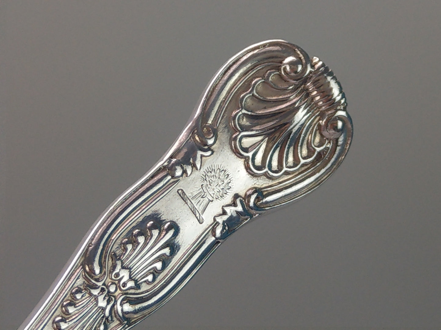 Sterling Silver Forks  King Pattern by Charles Boyton with Heraldic Crest Sheaf of Wheat