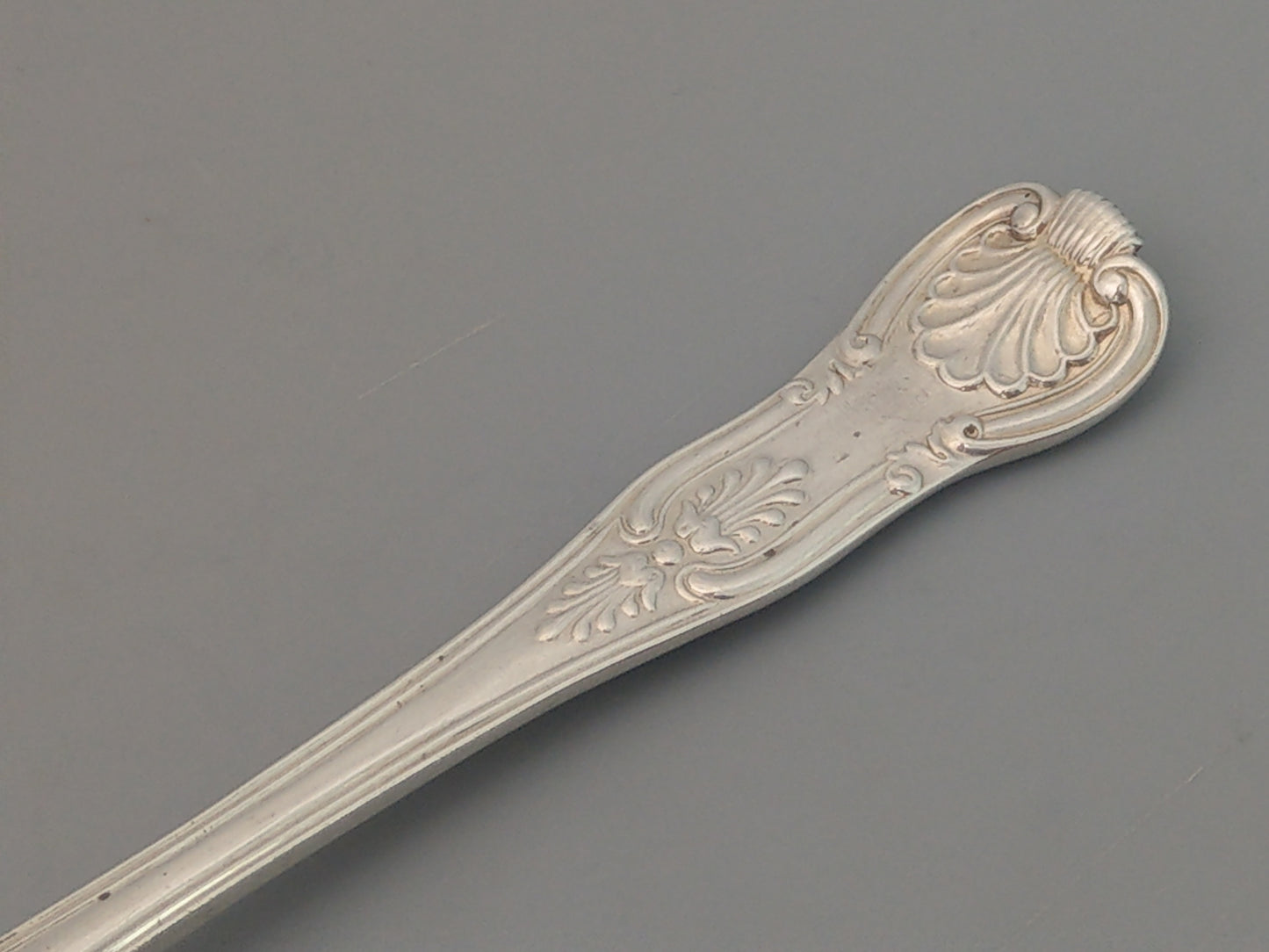 Antique Silver Fork King Pattern, George William Adams, c.1843 Engraved monogram