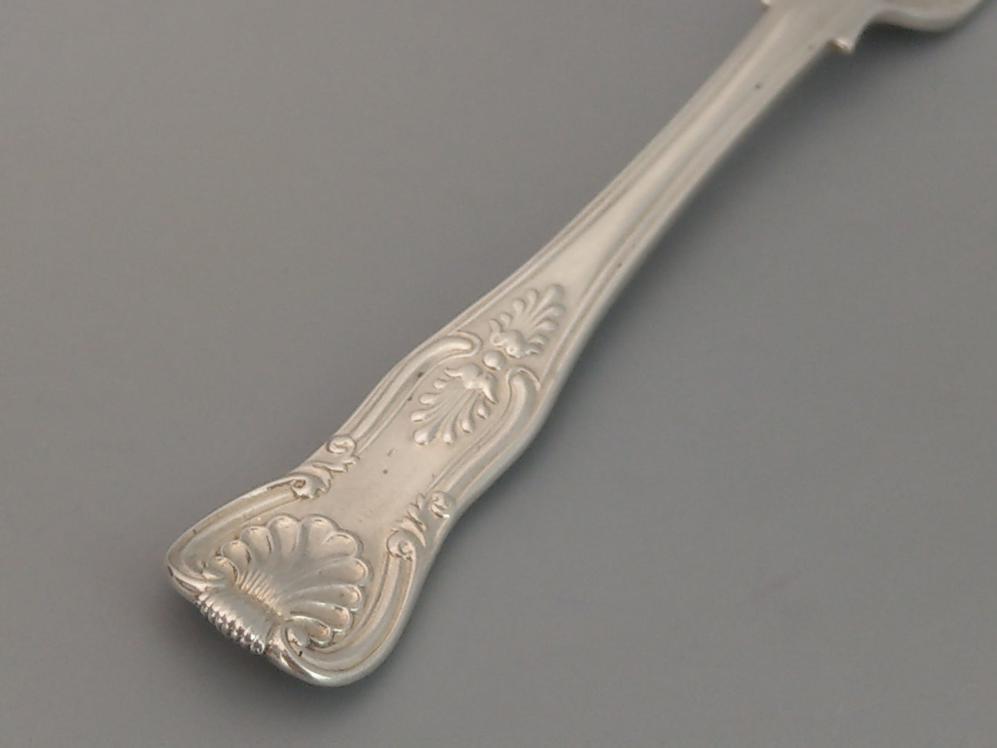 Antique Silver Fork King Pattern, George William Adams, c.1843 Engraved monogram