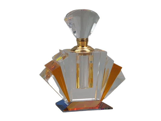 Perfume bottle Fan Shaped art deco style
