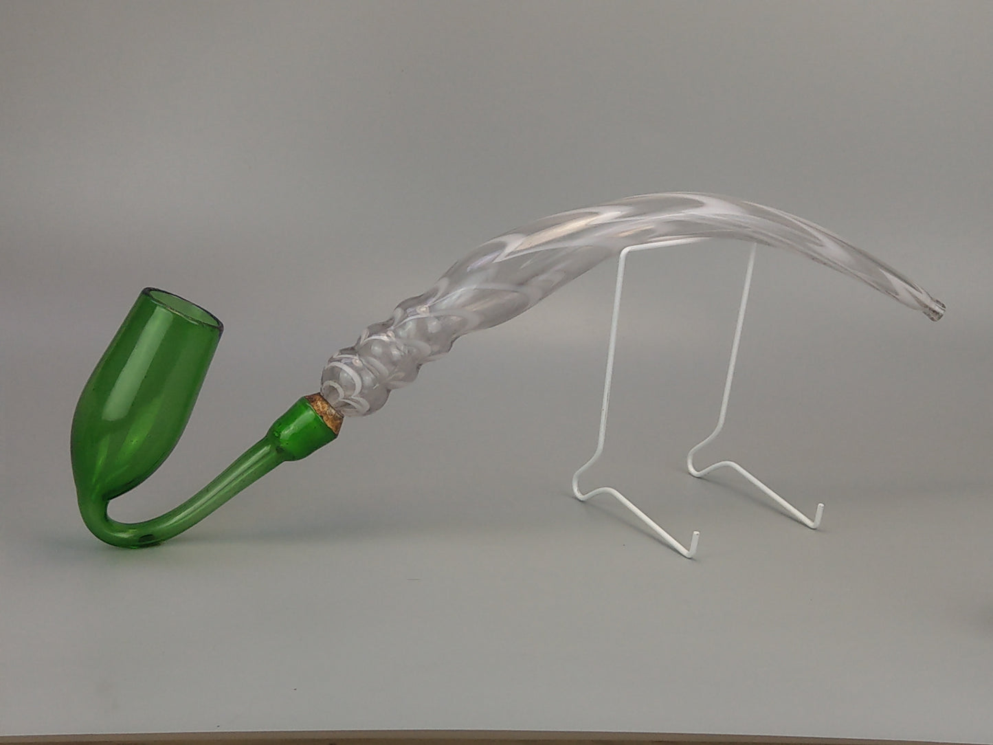 Large Nailsea glass pipe Antique tobacconist shop display
