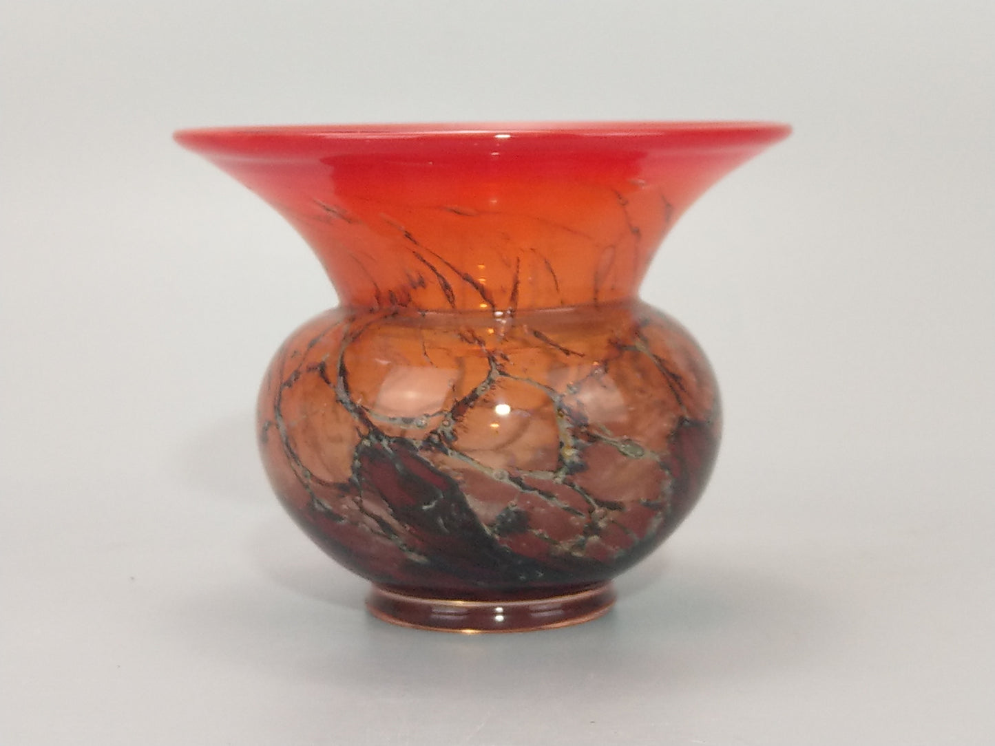 Blood Orange Small Vase WMF Ikora by Karl Wiedmann