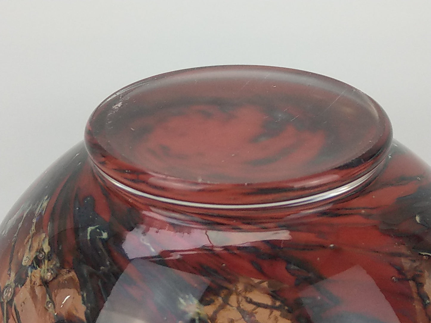 Blood Orange Small Vase WMF Ikora by Karl Wiedmann