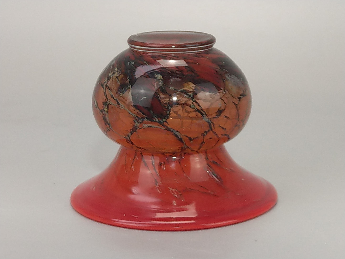 Blood Orange Small Vase WMF Ikora by Karl Wiedmann