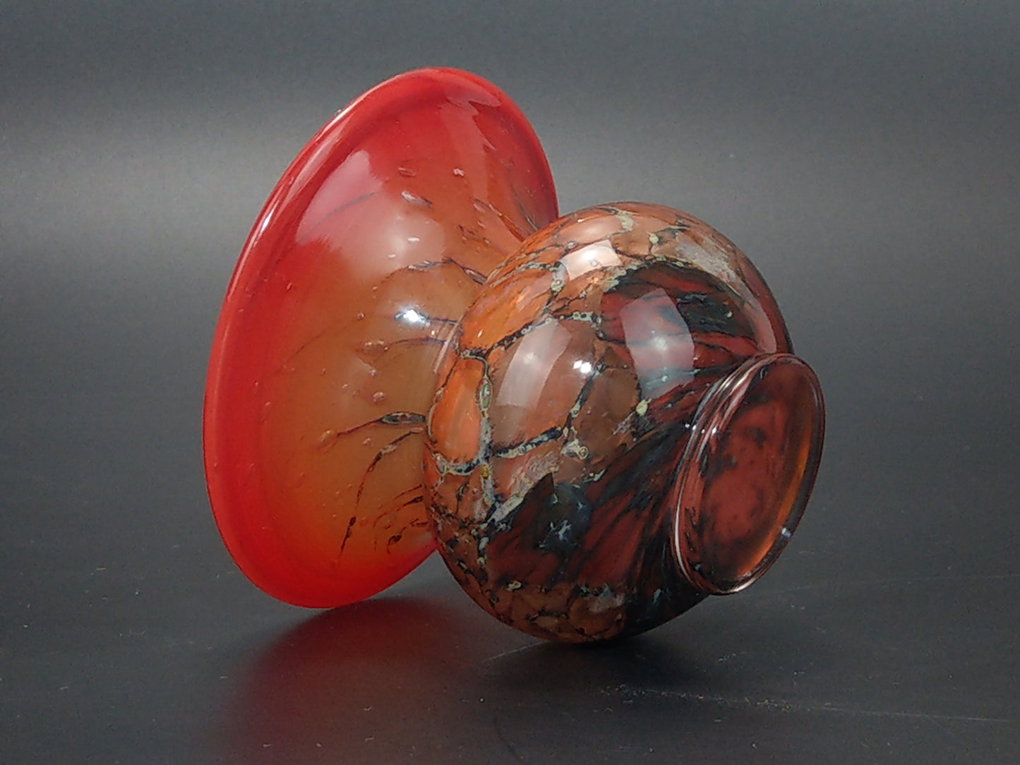 Blood Orange Small Vase WMF Ikora by Karl Wiedmann