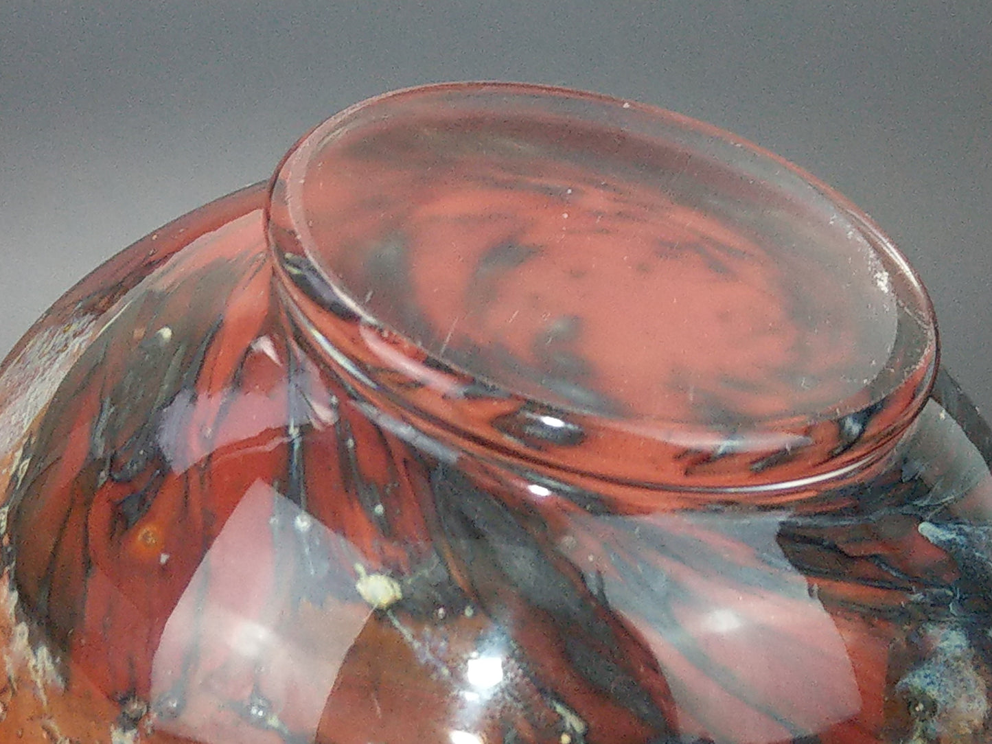 Blood Orange Small Vase WMF Ikora by Karl Wiedmann