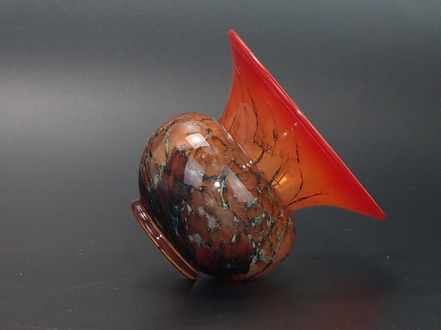 Blood Orange Small Vase WMF Ikora by Karl Wiedmann