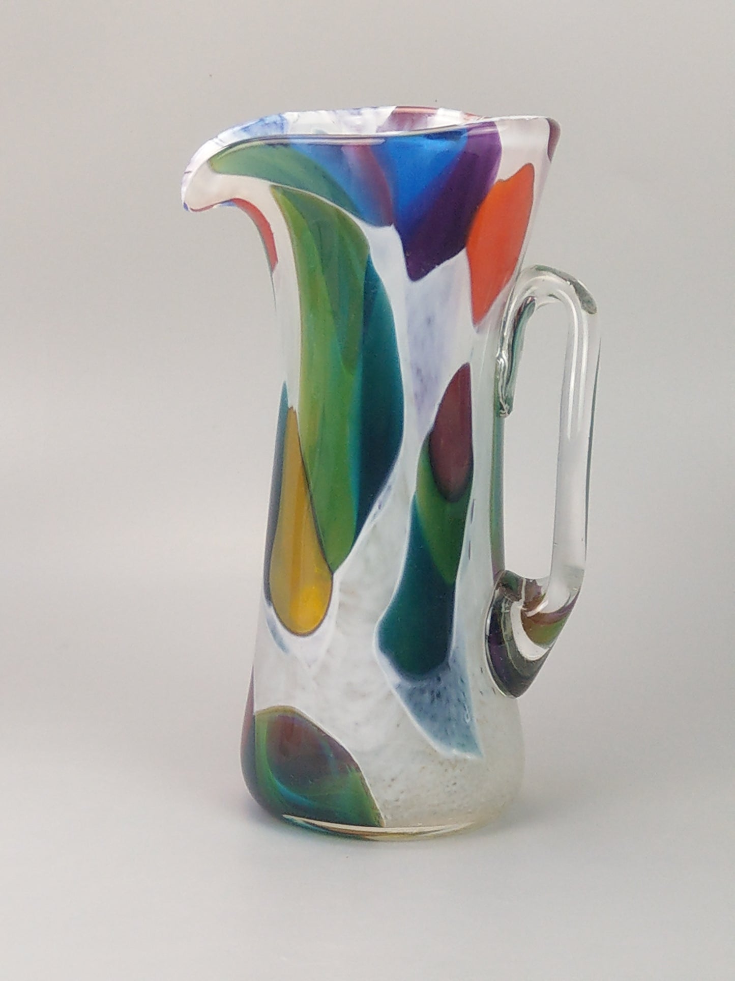 Will Shakspeare art Glass Nougat Colourful Large Jug vase