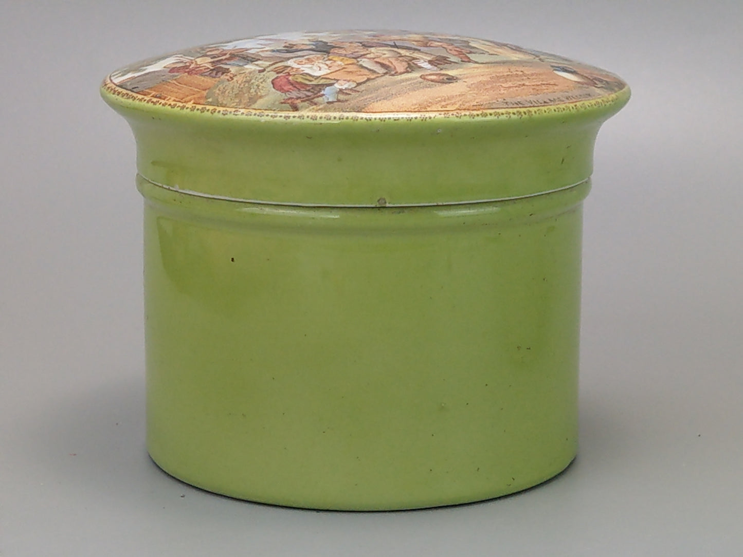 Pratt Ware Green Pot with Lid The Village Wedding