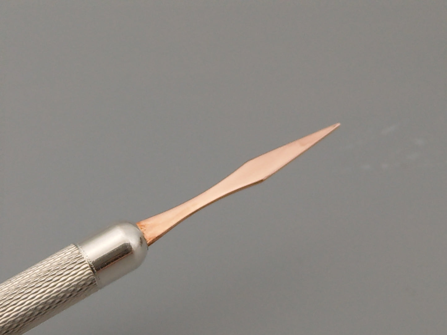 Sterling silver Toothpick pendant with gold tip by William Manton