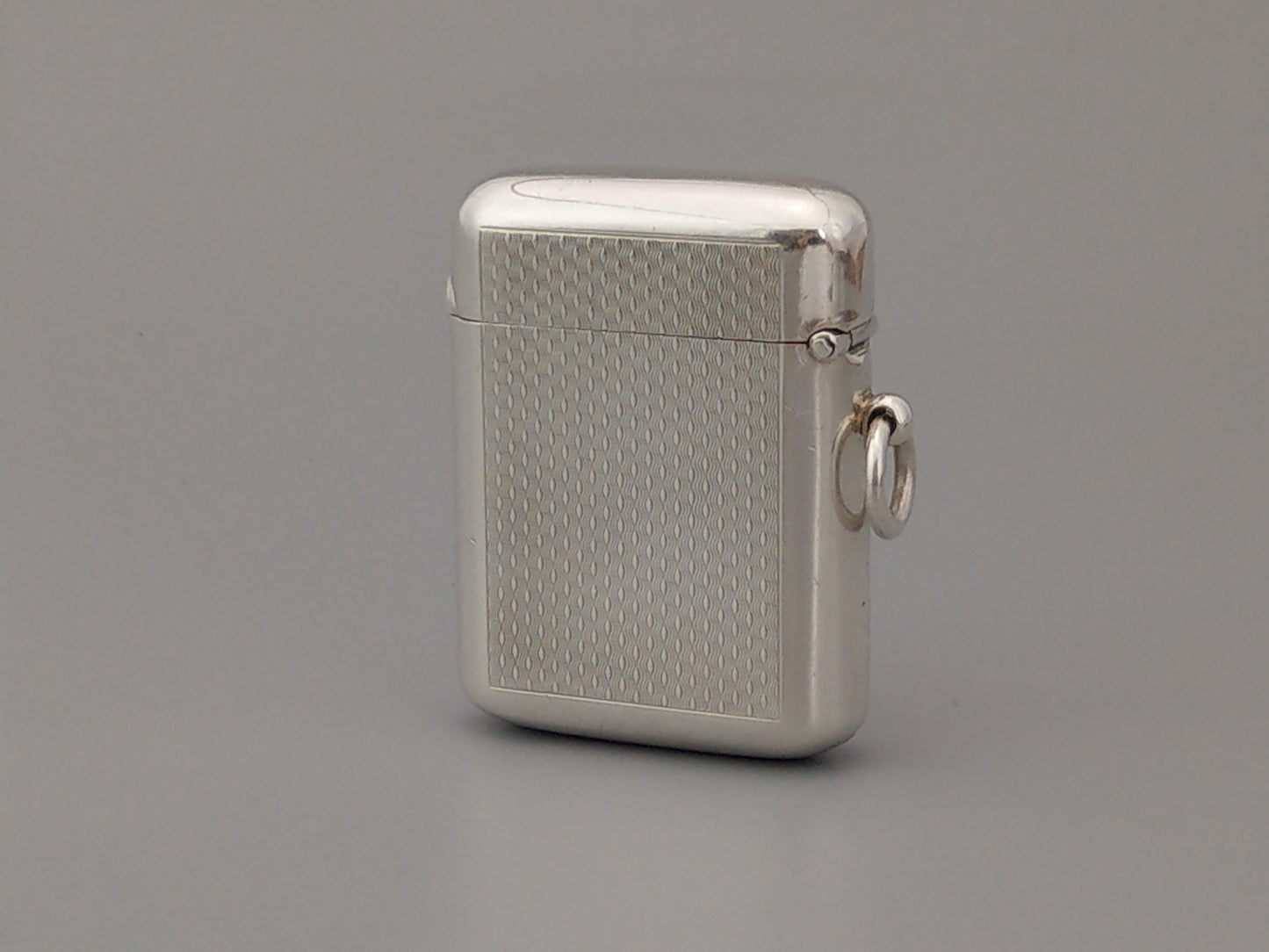 Sterling Silver Match Vesta Case Seamless by Sampson and Mordan