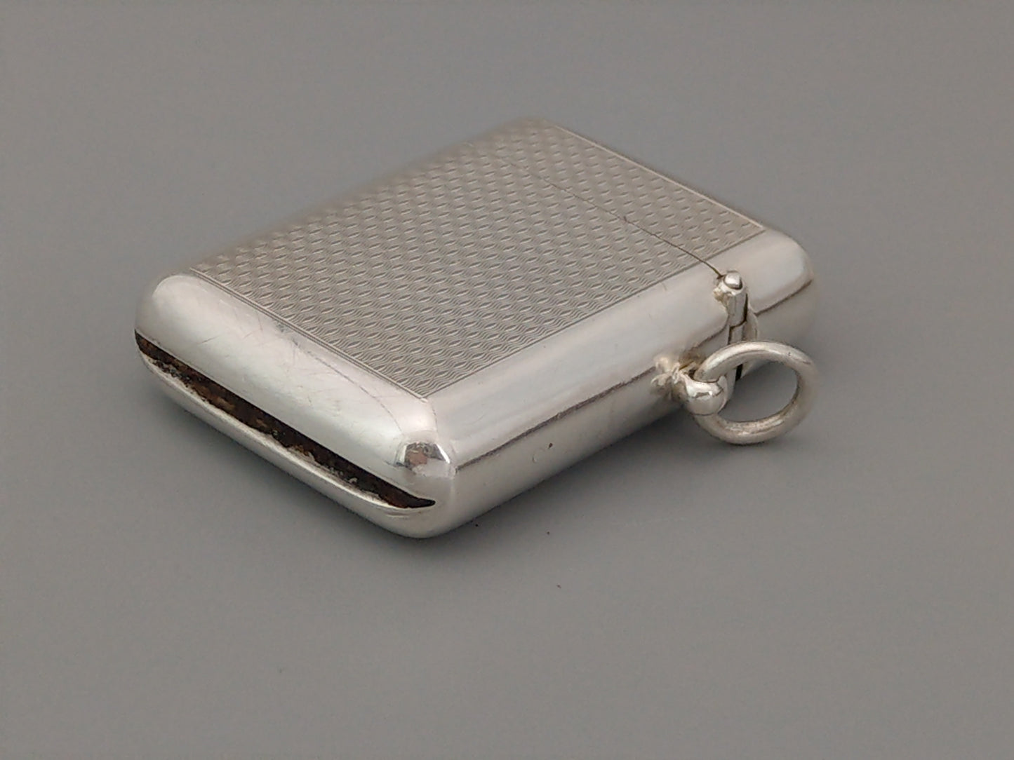 Sterling Silver Match Vesta Case Seamless by Sampson and Mordan
