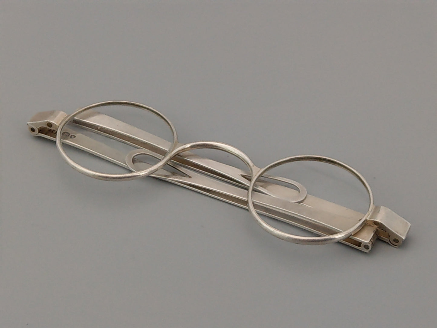 Sterling Silver Regency wig eyeglasses by Mary Ann Holmes 1832