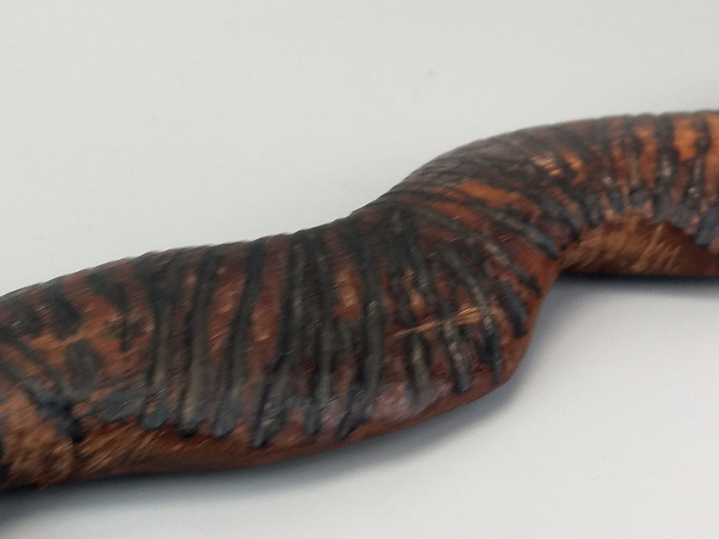 Aboriginal Art Wood Carved Snake Central Australia c1960