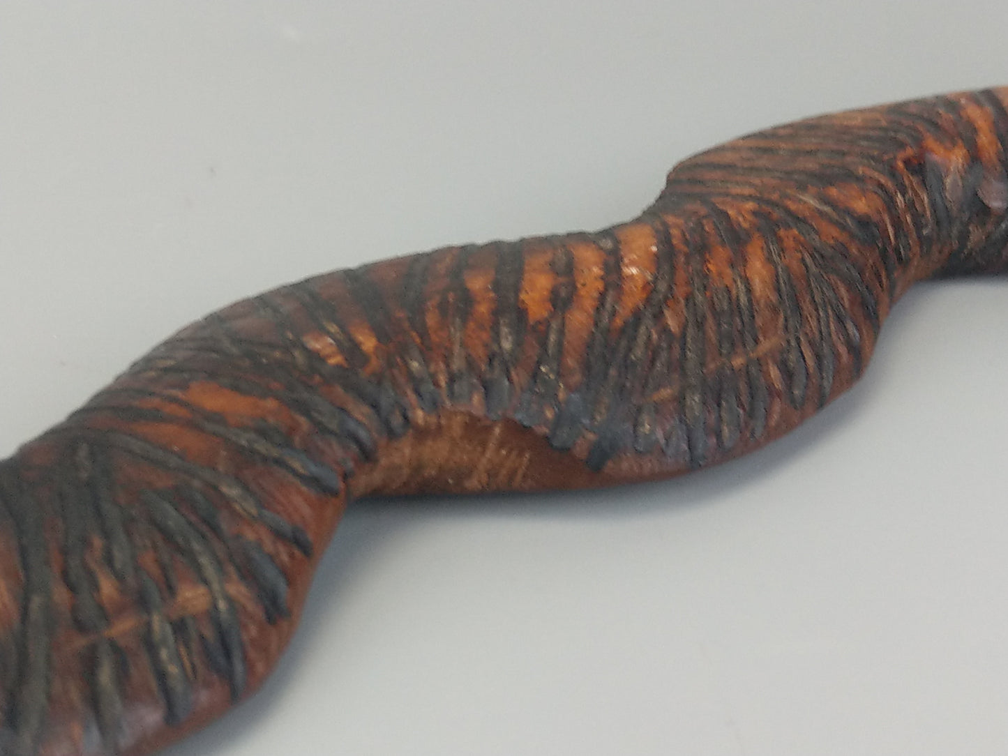 Aboriginal Art Wood Carved Snake Central Australia c1960