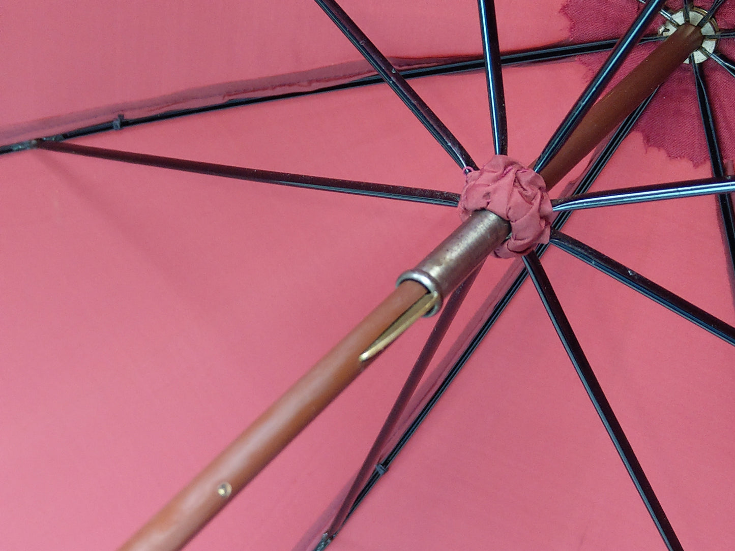 Antique Ladies Umbrella Burgundy Peerless by Paragon S. Fox & Co Ltd