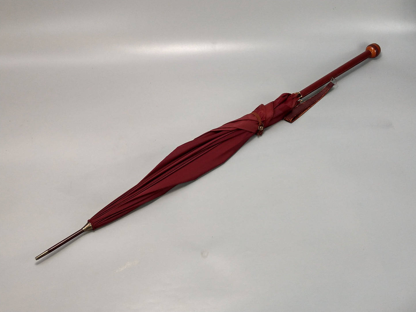 Antique Ladies Umbrella Burgundy Peerless by Paragon S. Fox & Co Ltd