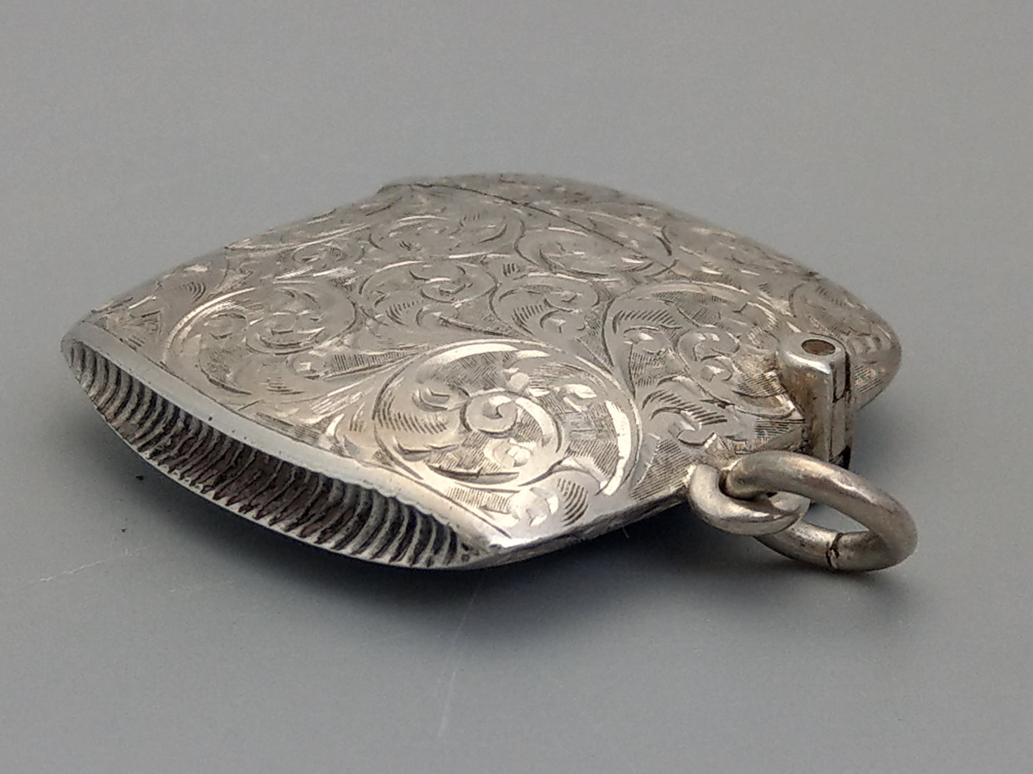 Sterling silver small match strikers box watch fob vesta case Chester by William Norton c1905