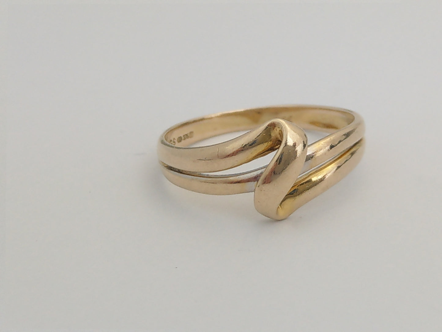 Vintage 9ct Gold Ring Knot Over Loop by George Stockwell