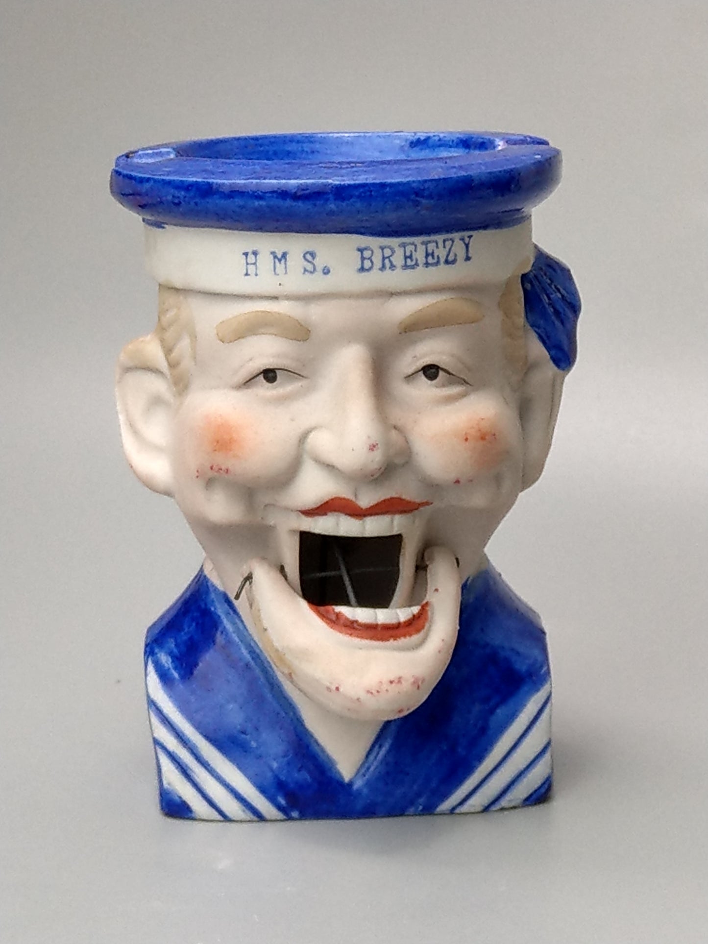 Sailor HMS Breezy Novelty Ashtray with Articulated Jaw