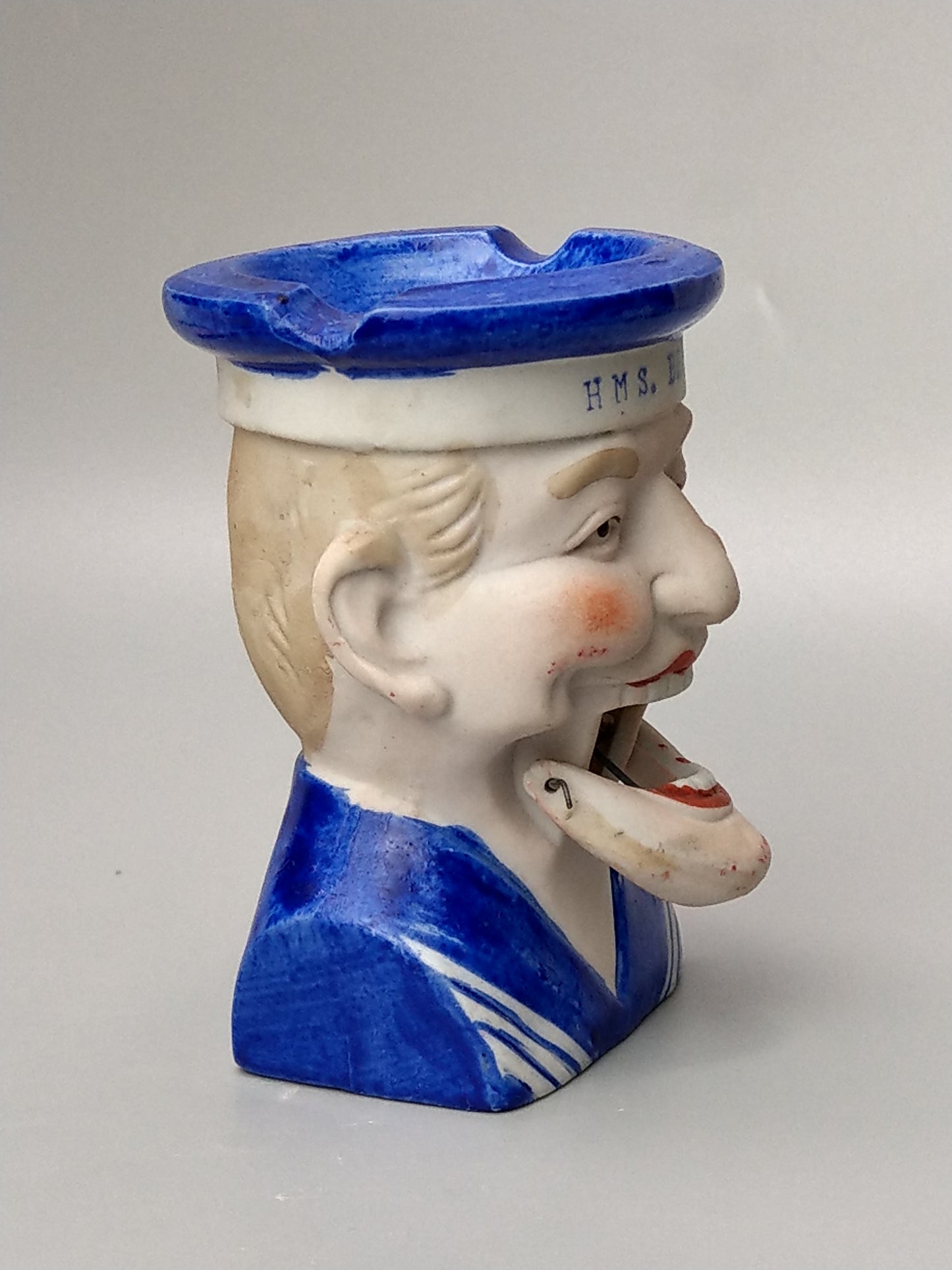 Sailor HMS Breezy Novelty Ashtray with Articulated Jaw