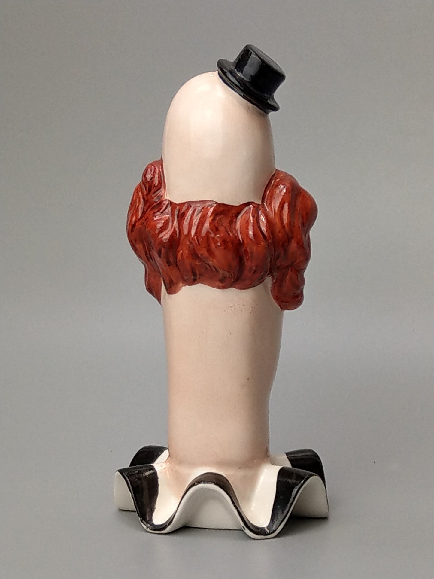 Smoking Head Ashtray Clown Black Ruff in Schäfer Vater Style