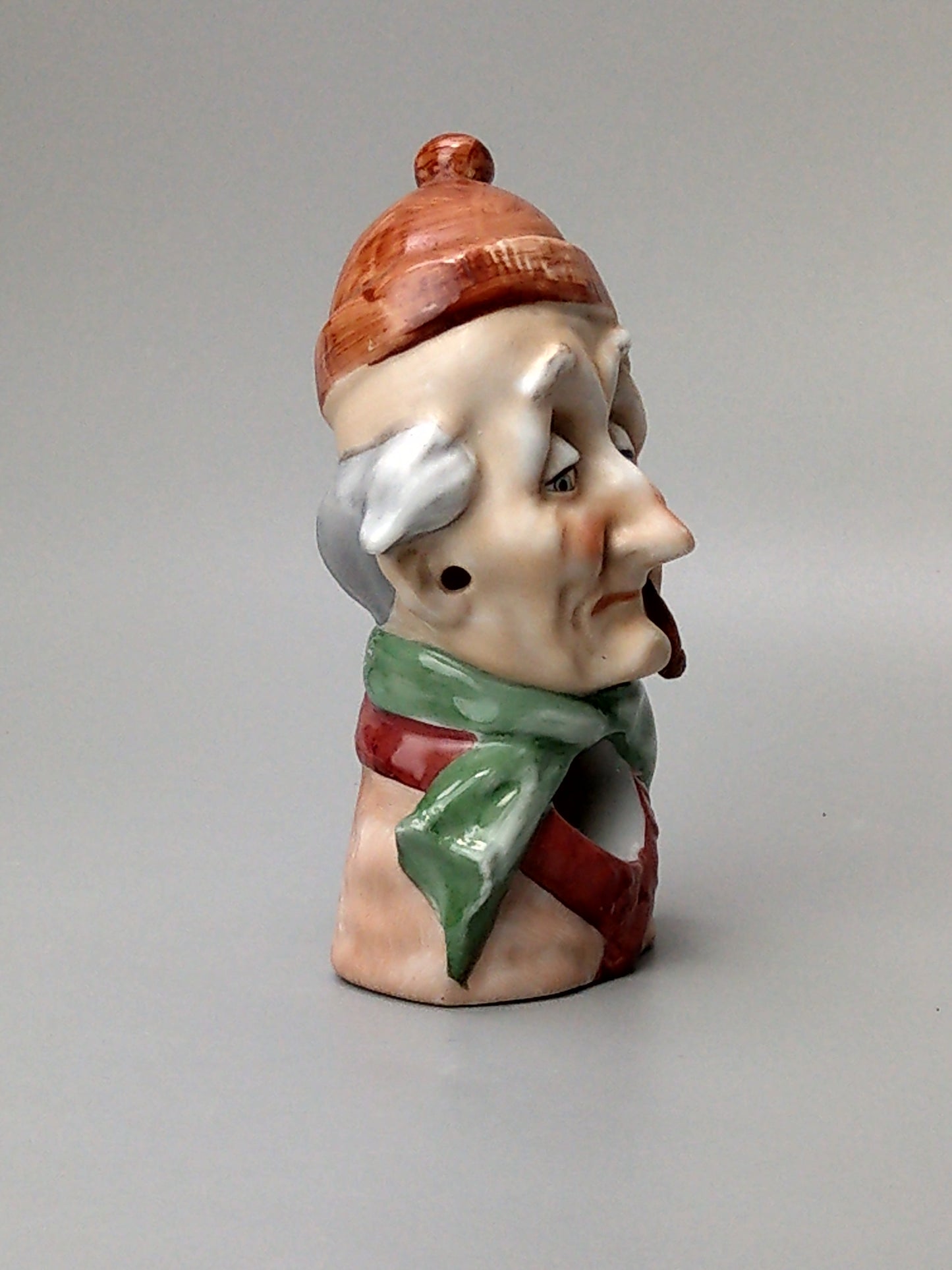 Smoking Head Ashtray Gentelman with Pipe Schäfer Vater Style