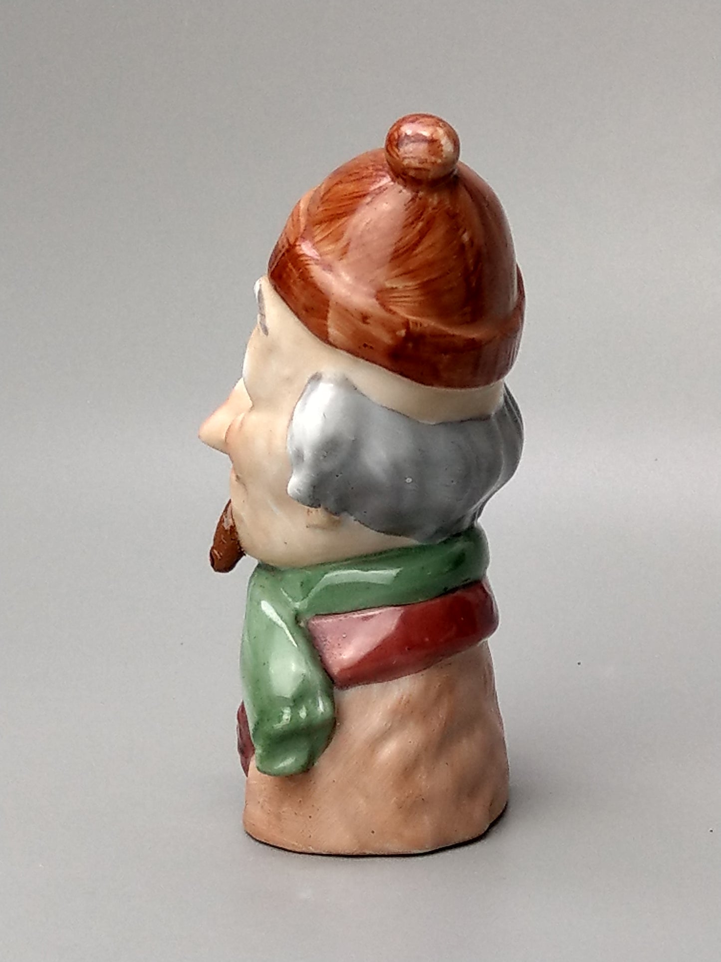 Smoking Head Ashtray Gentelman with Pipe Schäfer Vater Style