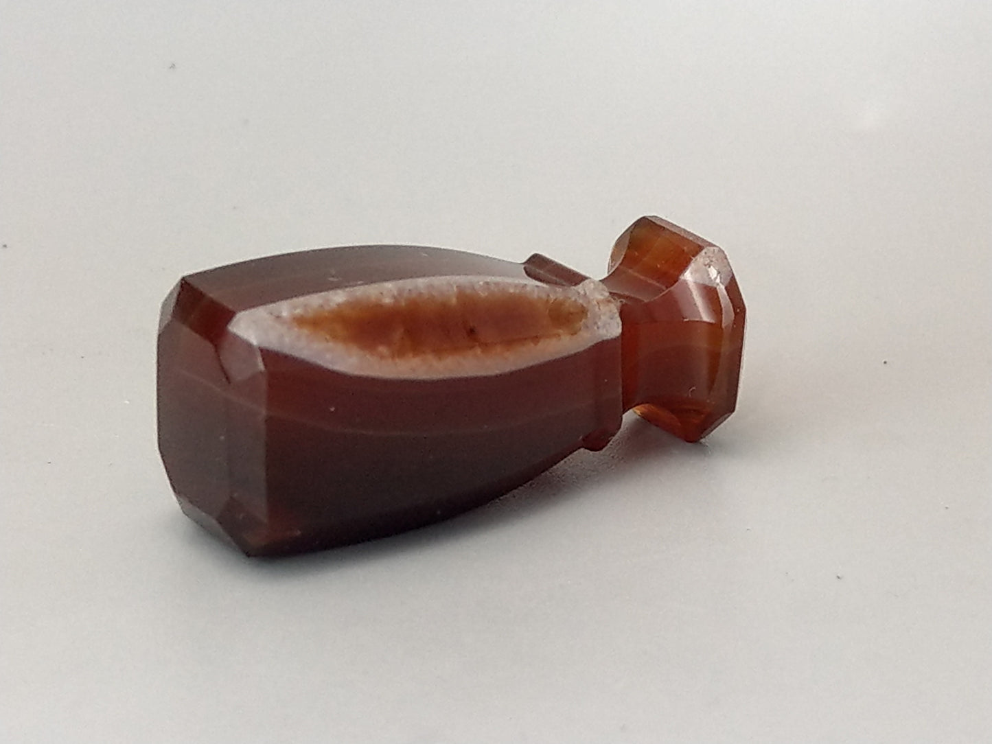 Antique small agate wax seal with monogram J.E