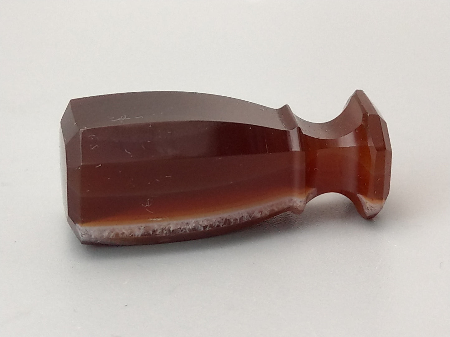 Antique small agate wax seal with monogram J.E