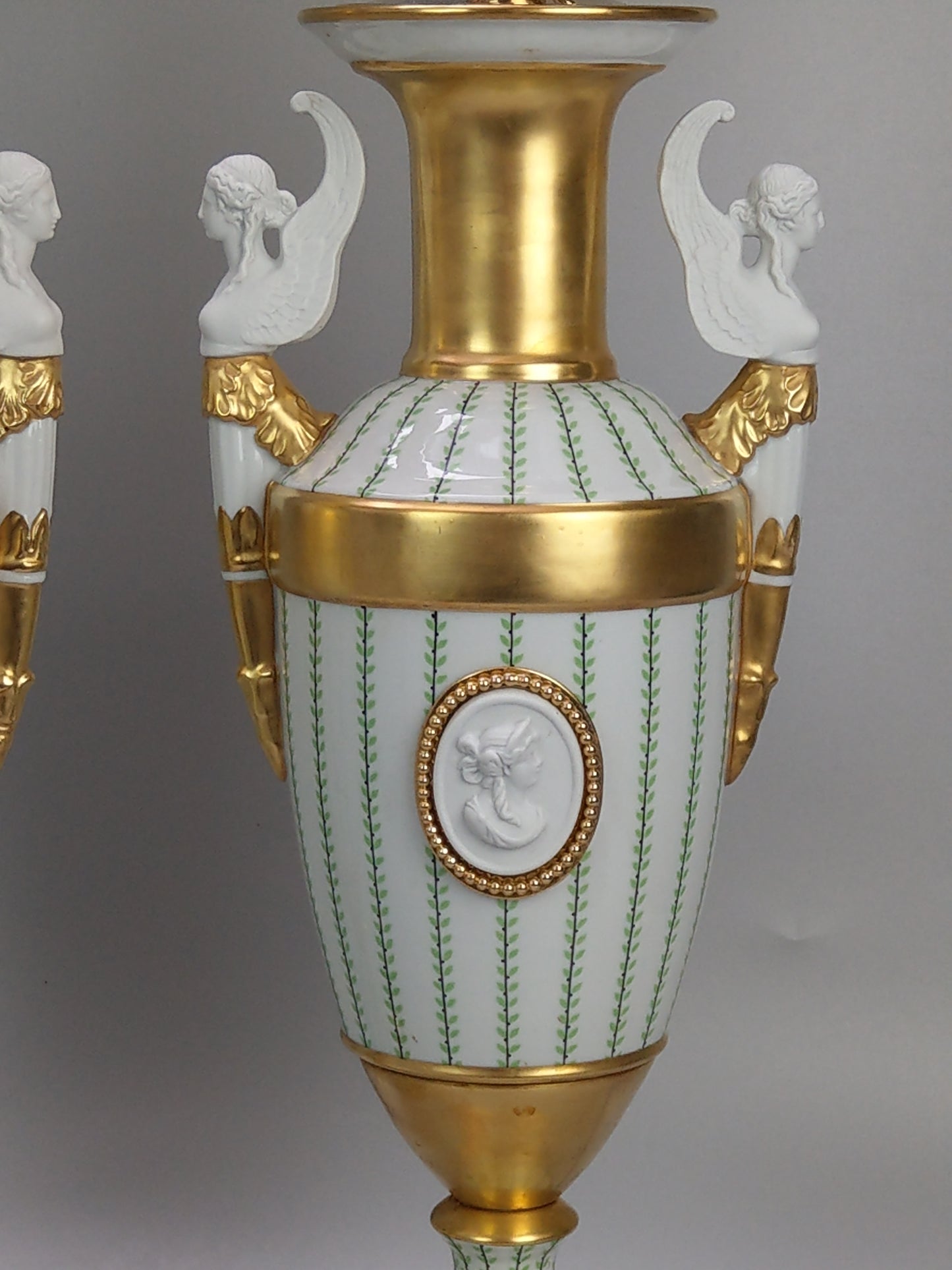 Large Urn lamps Italy made by Giulia Mangani c1970