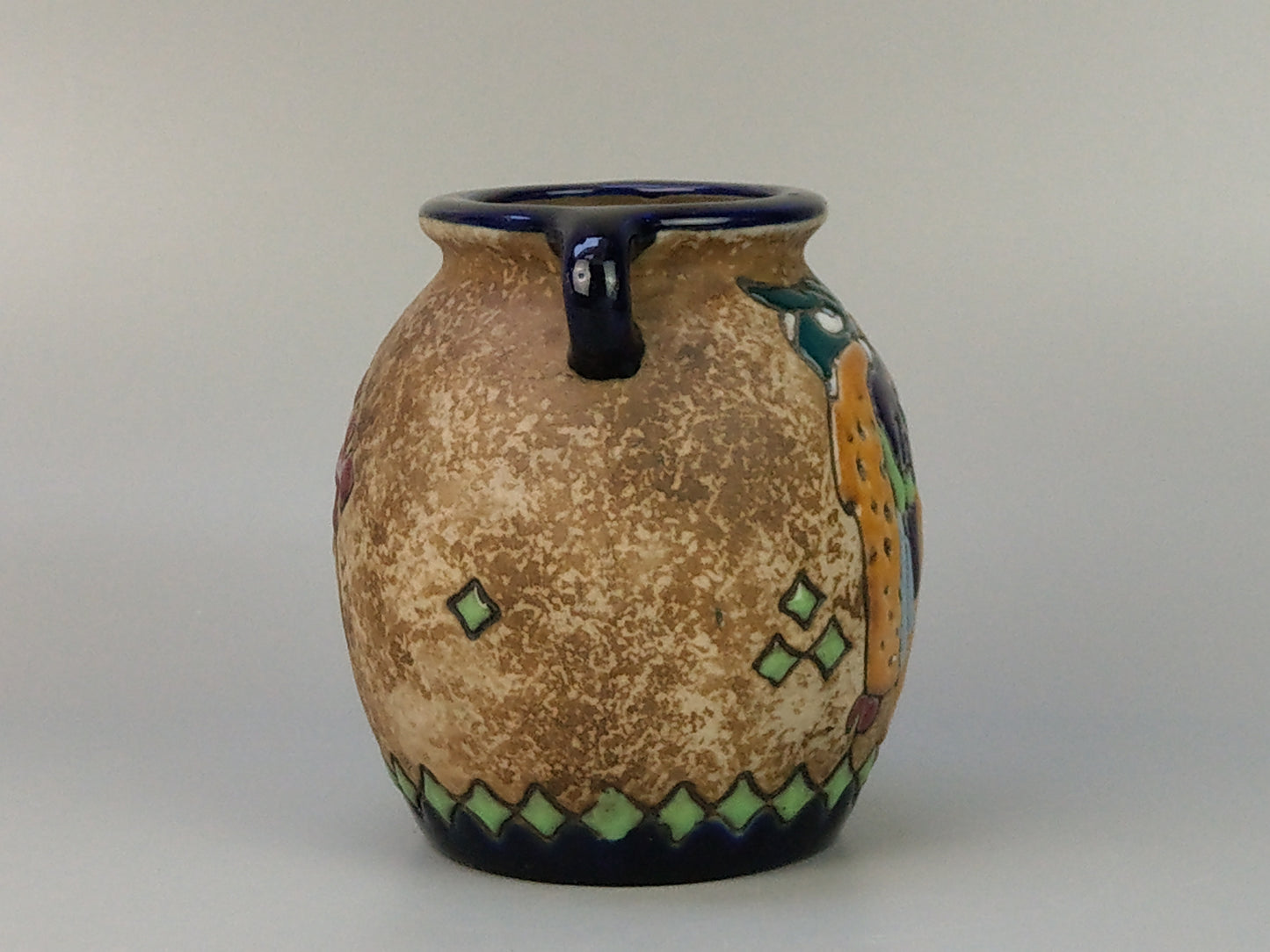 Owl Vase Austrian Amphora Campina Ceramic