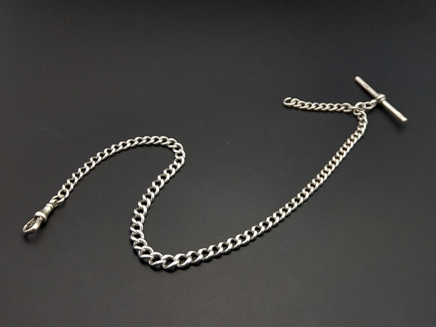 Sterling Silver Graduated Albert chain Henry Allday & Son 1901