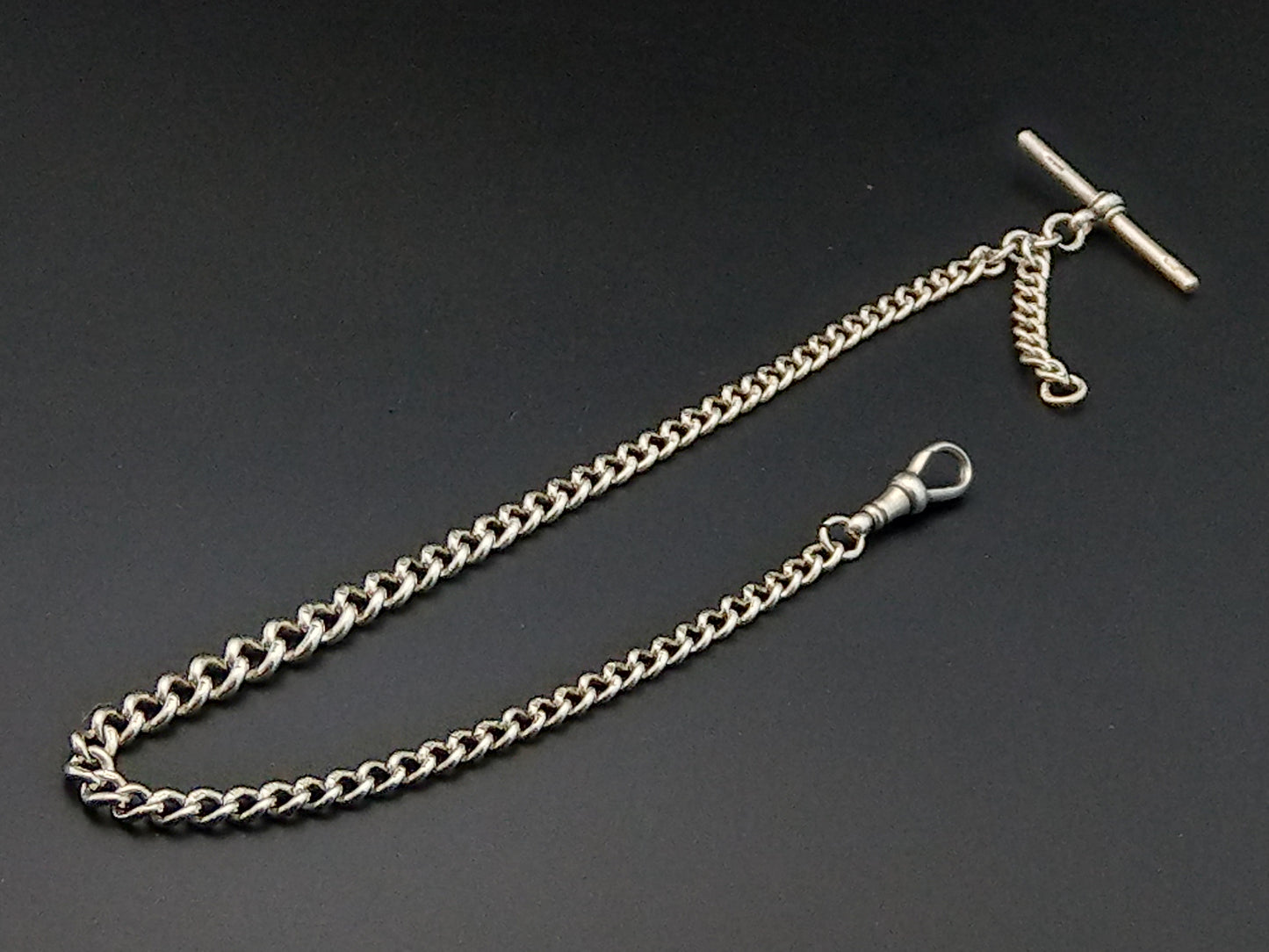 Sterling Silver Graduated Albert chain Henry Allday & Son 1901