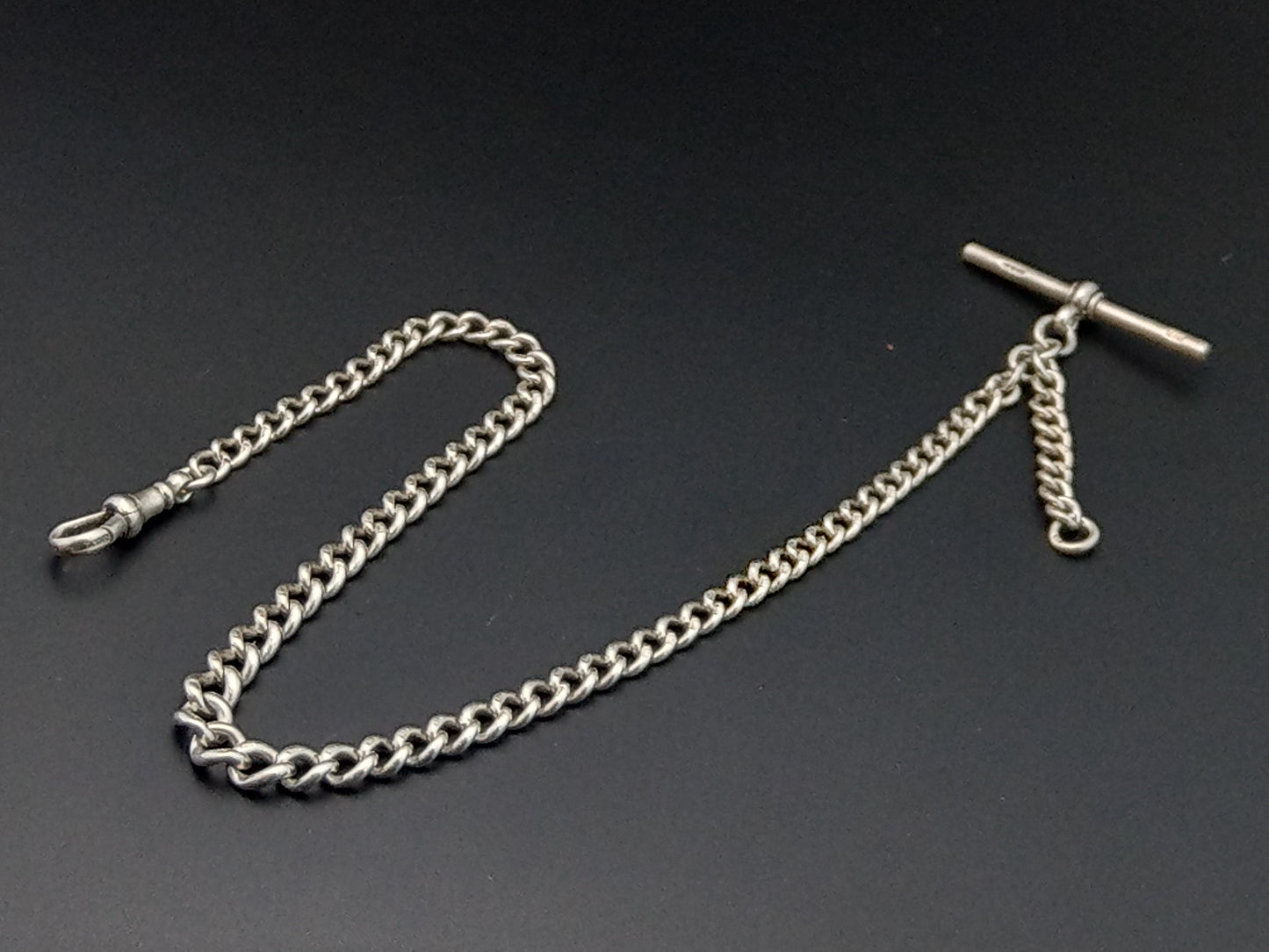 Sterling Silver Graduated Albert chain Henry Allday & Son 1901