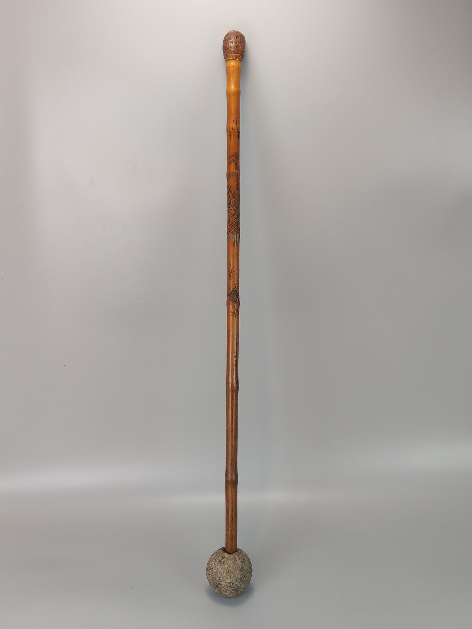 Prohibition Gems - Japanese War Club Mace with stone or Kanabou Club Mace