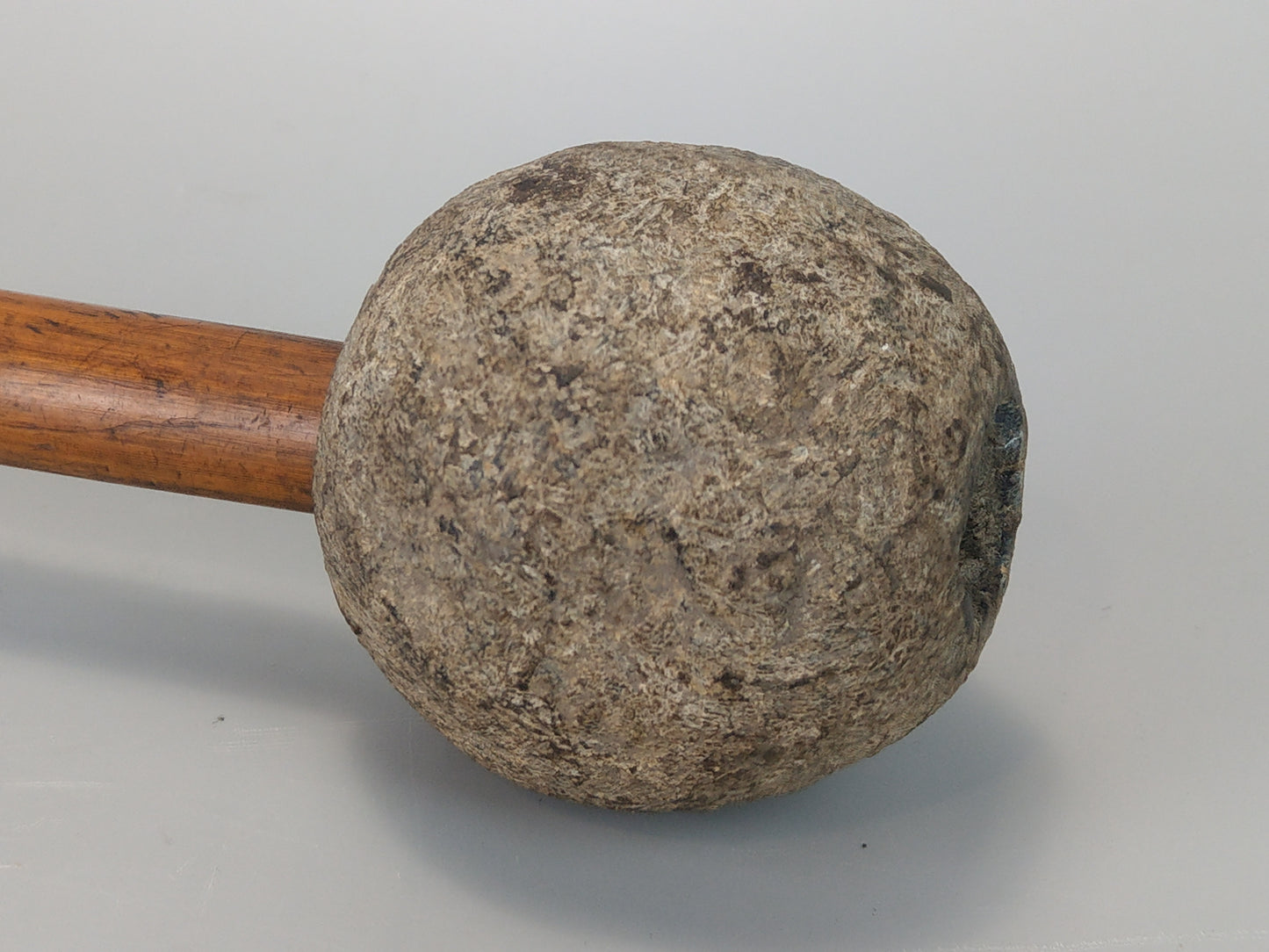 Japanese War Club Mace with stone or Kanabou Club Mace